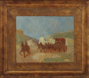 駅馬車 作： Pedro Figari